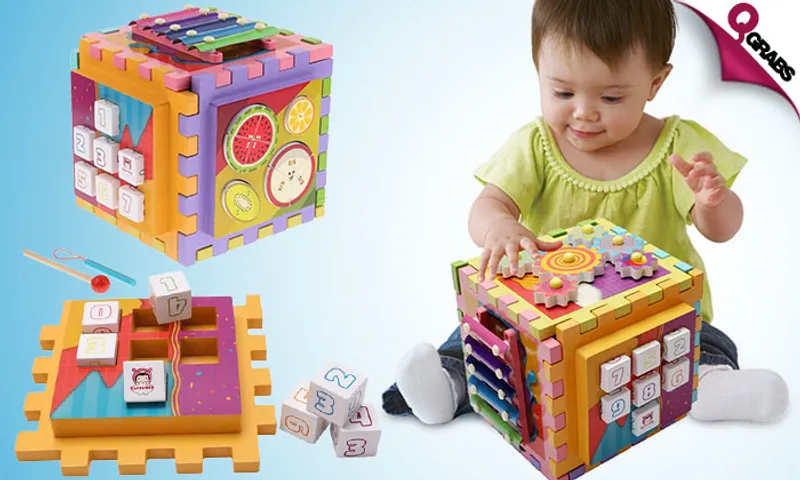 Multifunctional Wooden Toy for Kids!